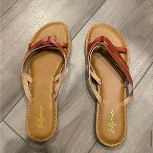 Lilly Pulitzer Women's Tan and Brown Sandals